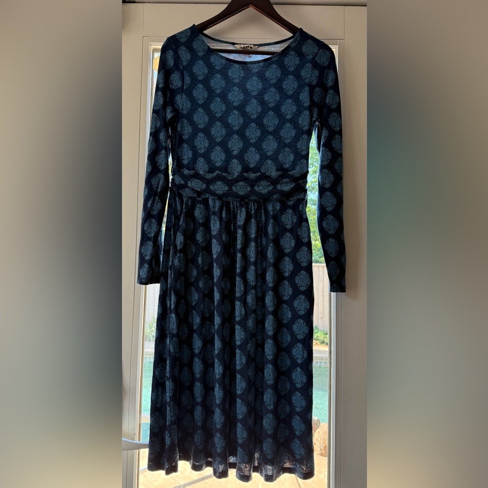 Boden Blue Paisley Print Dress